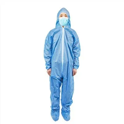 Blaue Einweg-Overalls